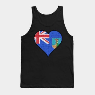 Montserratian Jigsaw Puzzle Heart Design - Gift for Montserratian With Montserrat Roots Tank Top